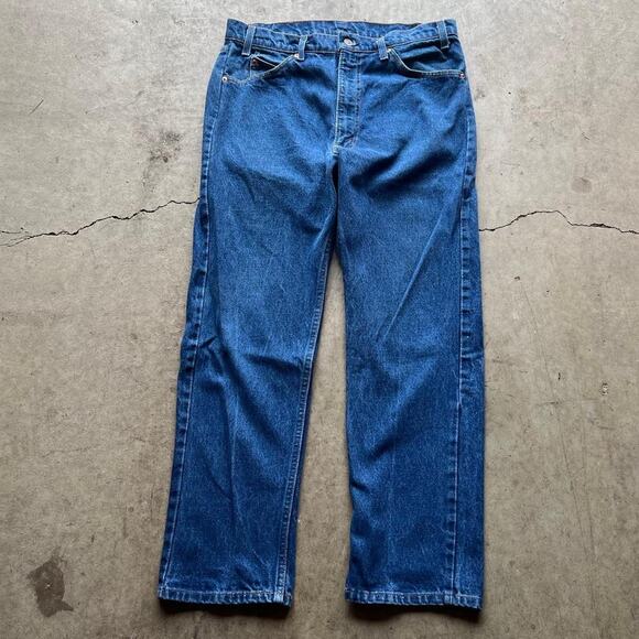 Vintage 70s 20505 0217 Orange Tab Medium Wash Levi’s Jeans 36x29” (33x28.5”)